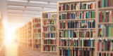 library of bookshelves